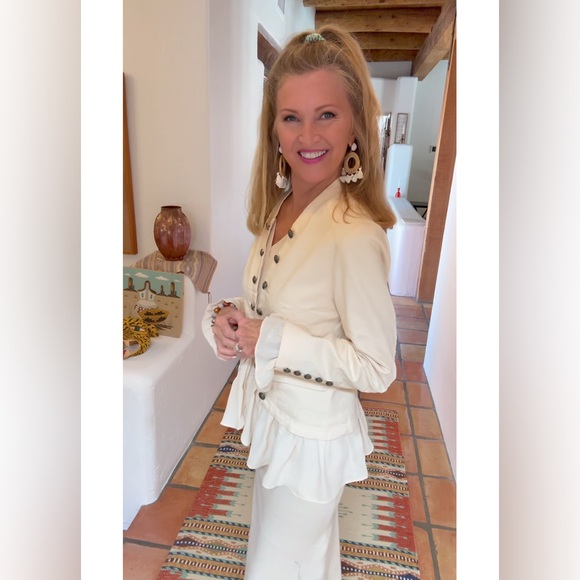 NWT BEIGE DENIM JACKET-S - Picture 9 of 14